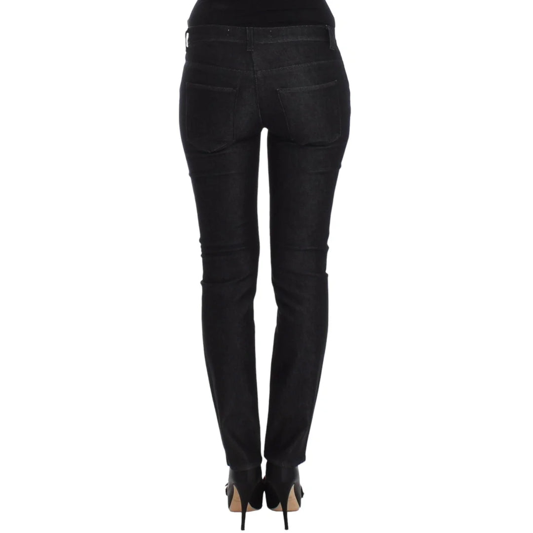 Ermanno Scervino Black Slim Jeans Denim Pants Skinny Leg Stretch