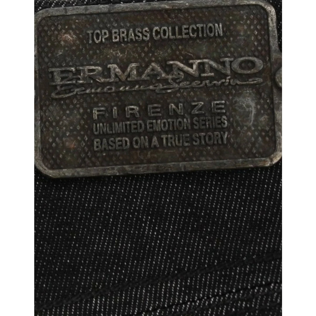 Ermanno Scervino Black Slim Jeans Denim Pants Skinny Leg Stretch