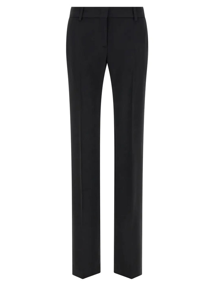 Ermanno Scervino Black Viscose Dress Pants