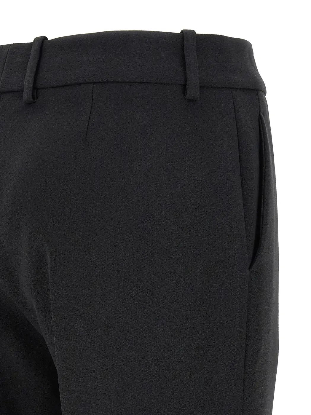 Ermanno Scervino Black Viscose Dress Pants