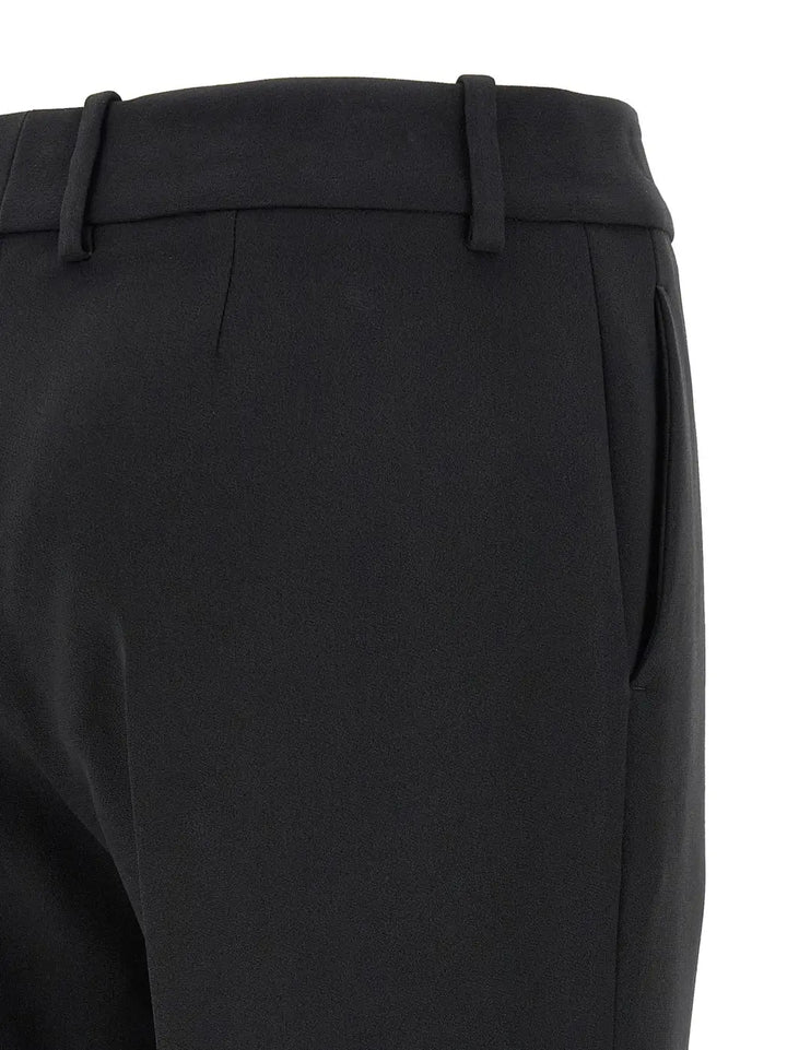 Ermanno Scervino Black Viscose Dress Pants