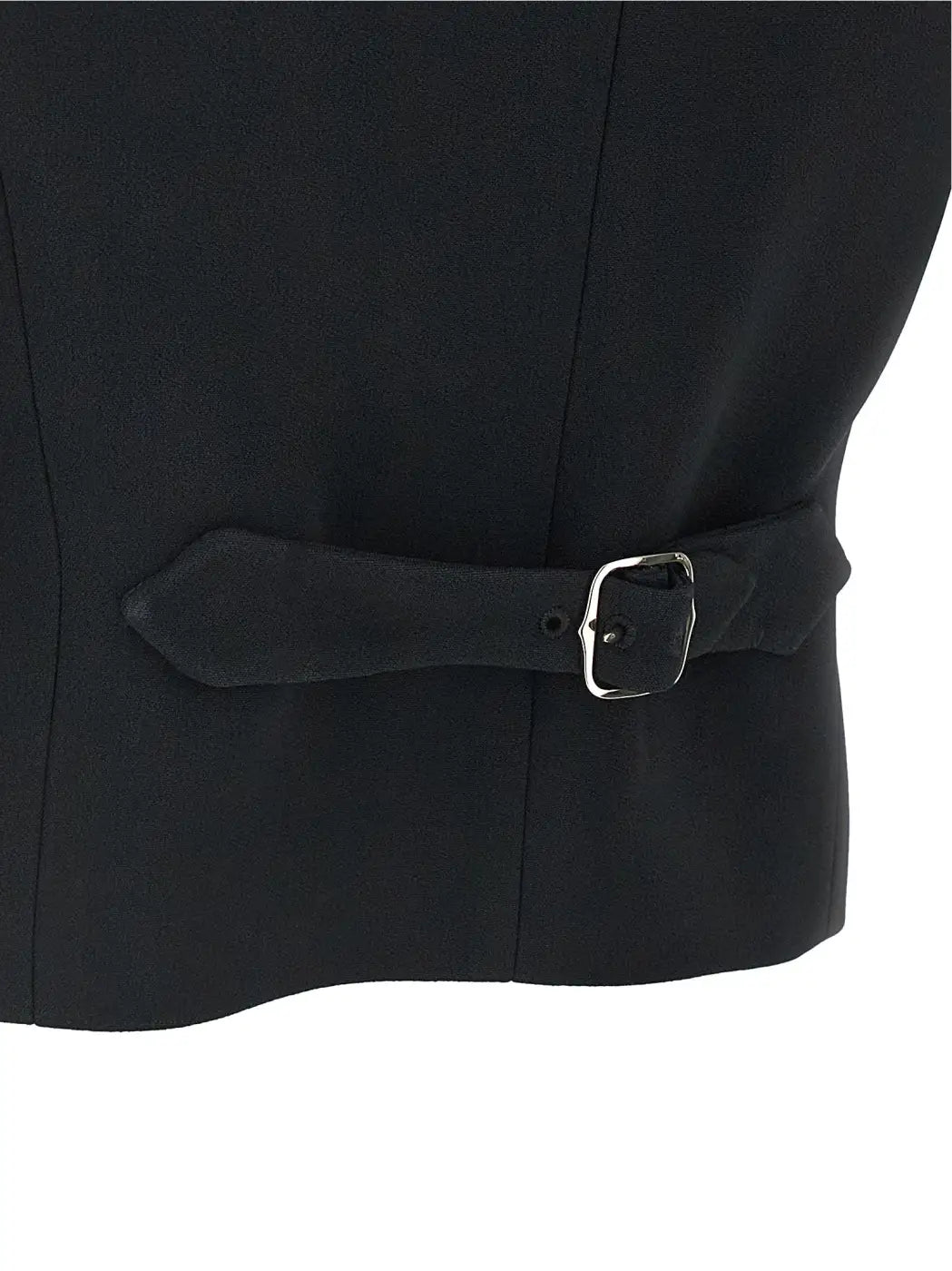 Ermanno Scervino Black Viscose Sleeveless Jacket