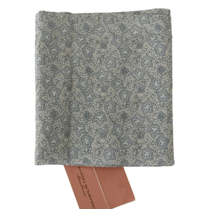 Ermanno Scervino Blue Fantasy Print Beachwear Waist Belt