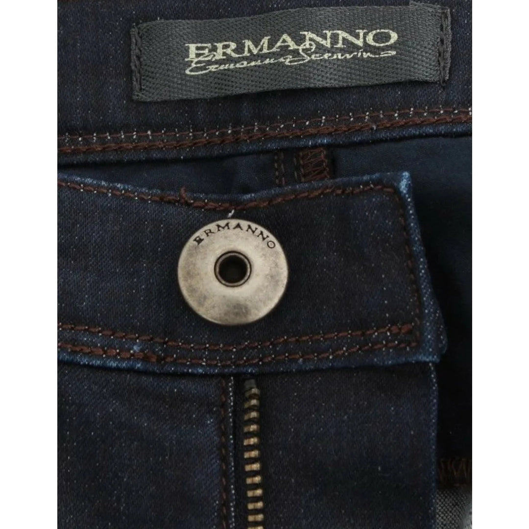 Ermanno Scervino Blue Slim Jeans Denim Pants Skinny Leg Stretch