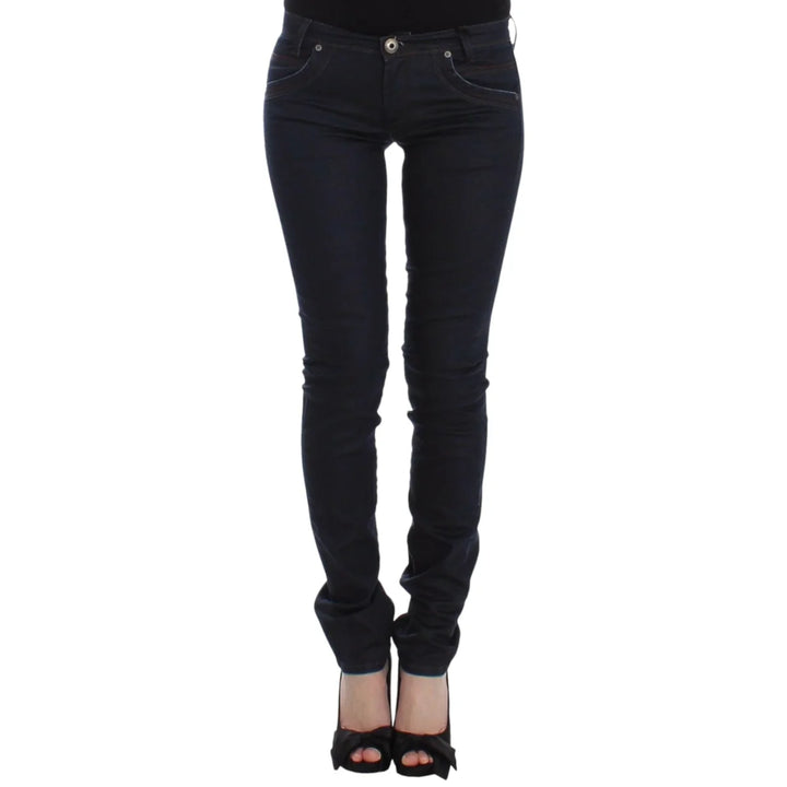 Ermanno Scervino Blue Slim Jeans Denim Pants Skinny Leg Stretch