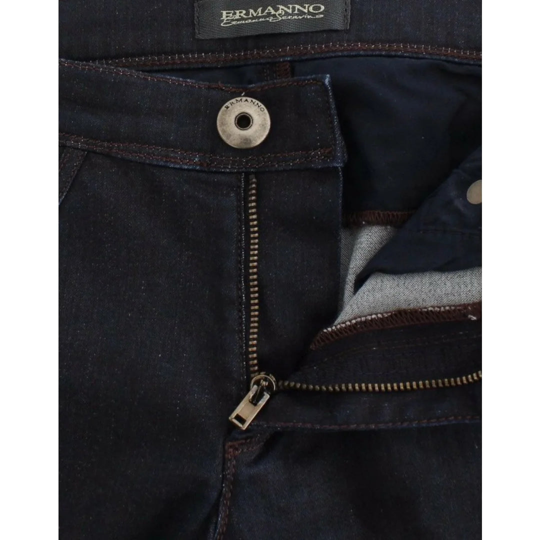 Ermanno Scervino Blue Slim Jeans Denim Pants Skinny Leg Stretch