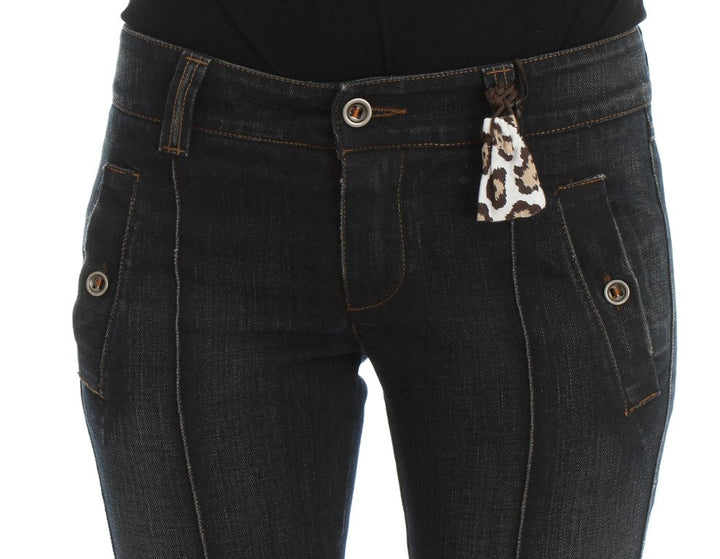 Ermanno Scervino Blue Wash Cotton Slim Fit Jeans