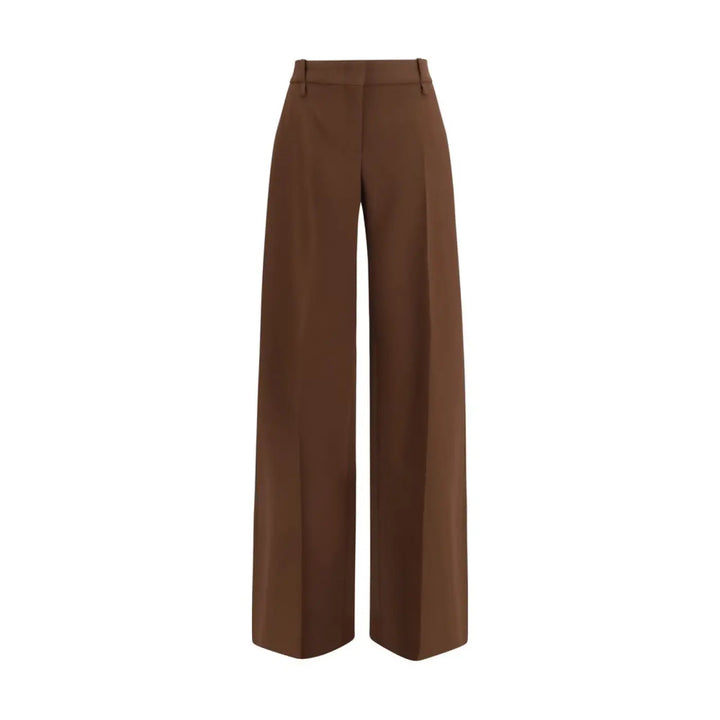 Ermanno Scervino Brown Viscose Casual Pants