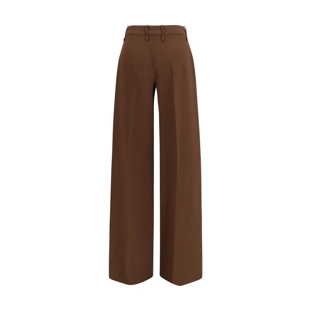 Ermanno Scervino Brown Viscose Casual Pants