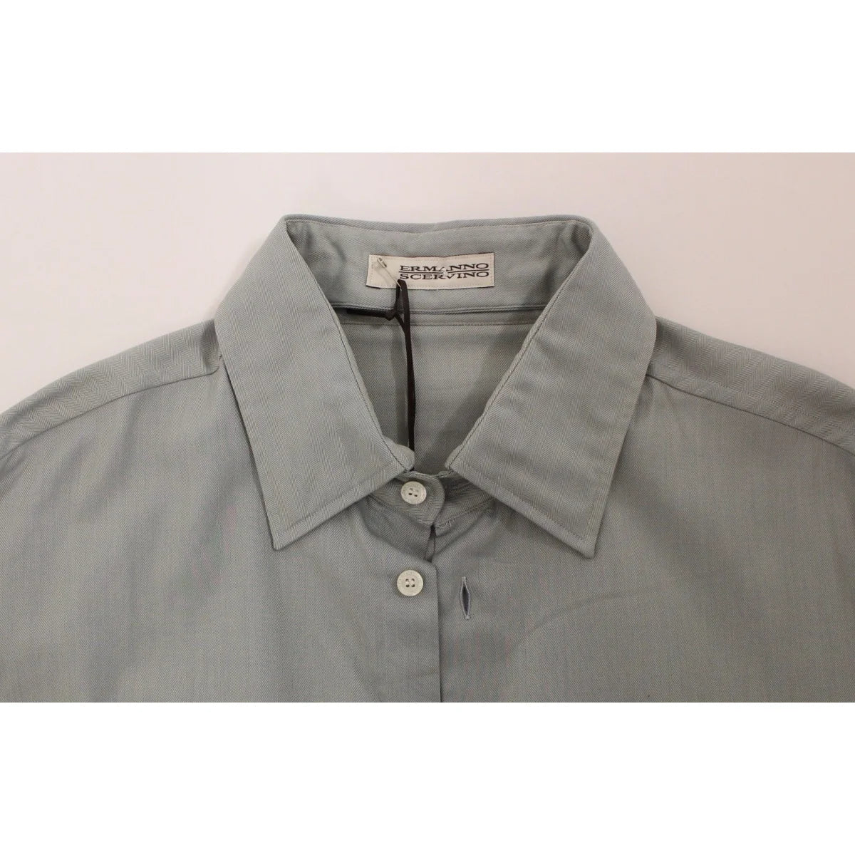 Ermanno Scervino Gray Casual Shirt Authentic Italian Style