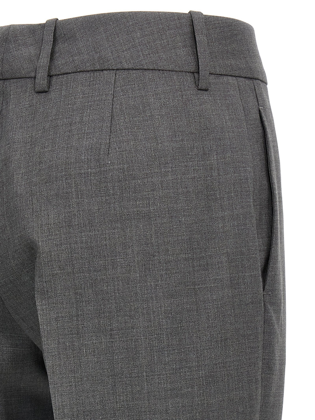 Ermanno Scervino Gray Virgin Wool Dress Pants