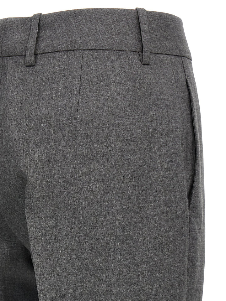 Ermanno Scervino Gray Virgin Wool Dress Pants