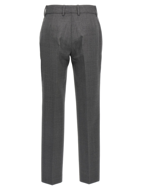 Ermanno Scervino Gray Virgin Wool Dress Pants