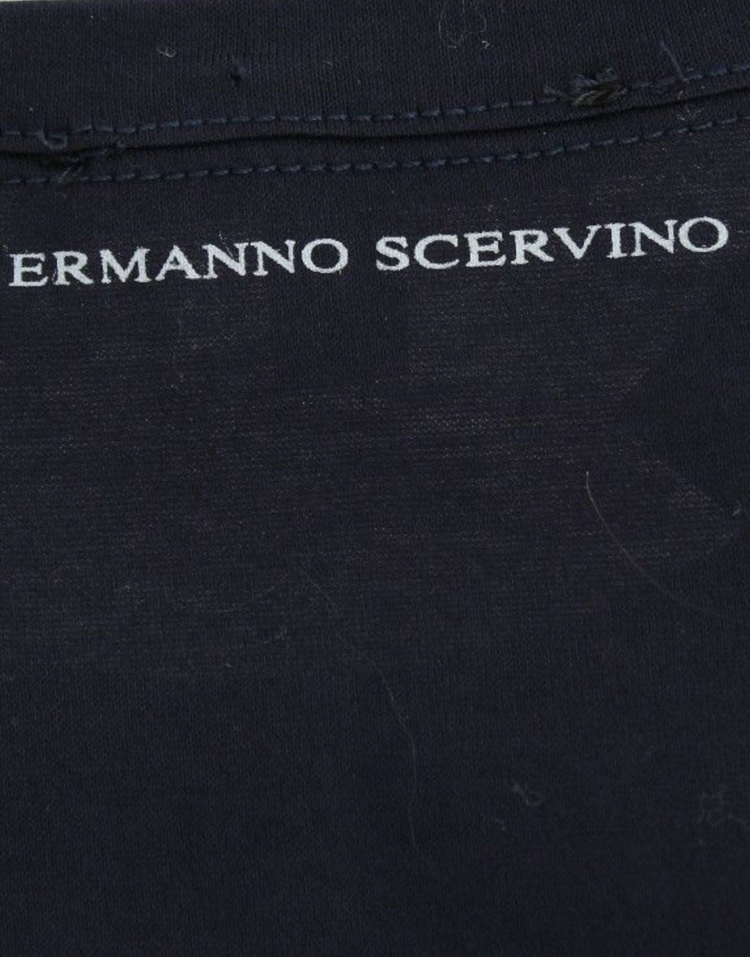 Ermanno Scervino - Lingerie Blue Crewneck Cotton Logo T-shirt
