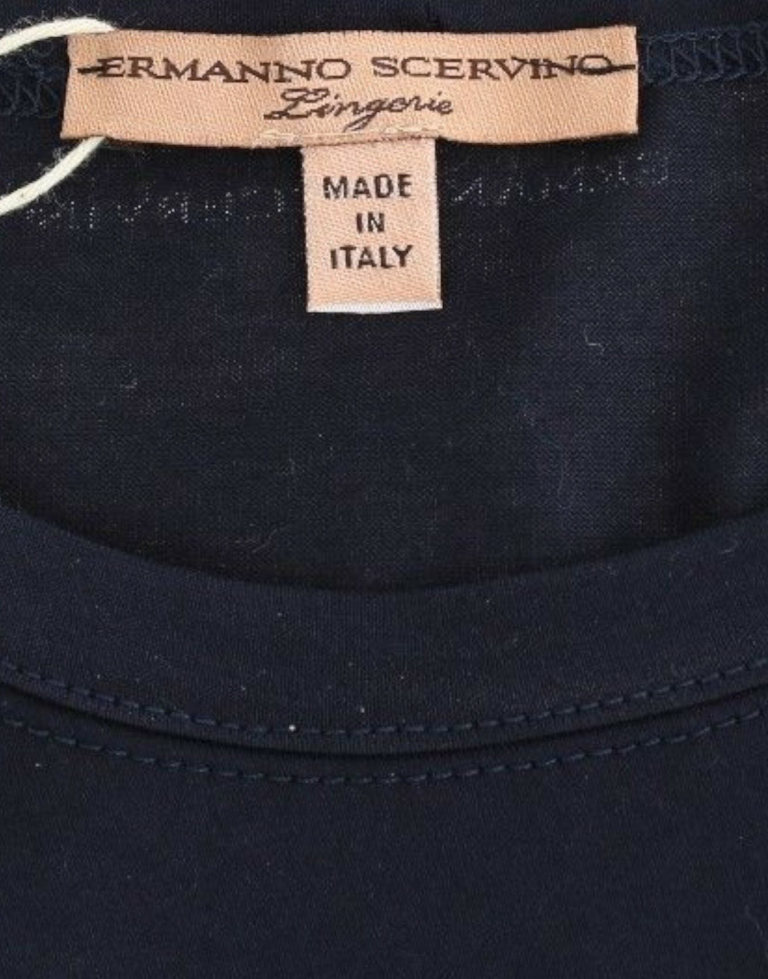 Ermanno Scervino - Lingerie Blue Crewneck Cotton Logo T-shirt