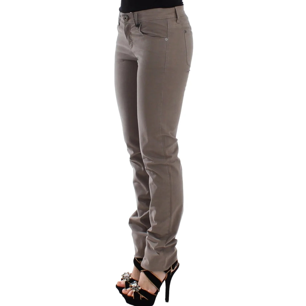 Ermanno Scervino Taupe Beige Slim Jeans Denim Pants Skinny