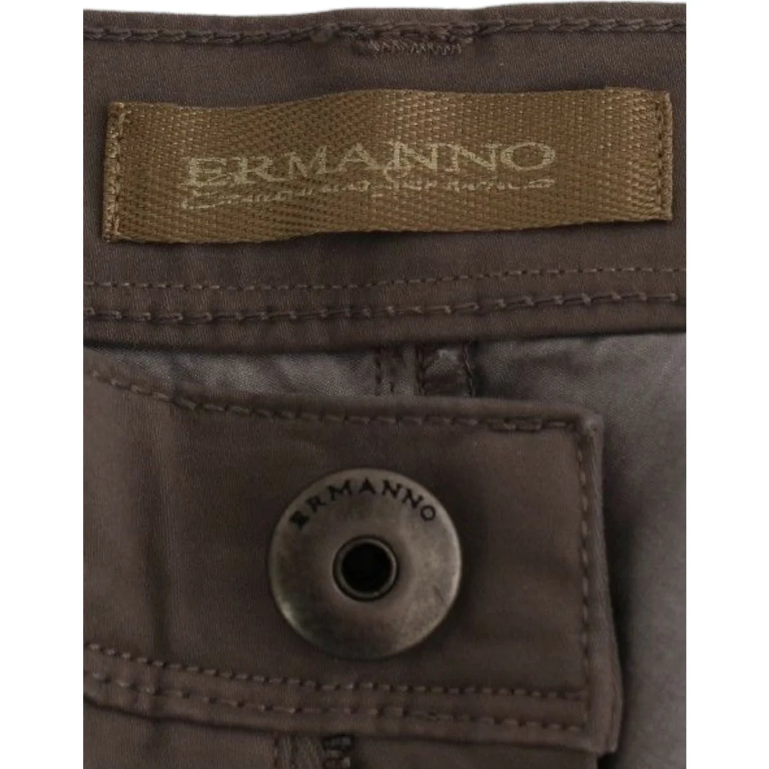 Ermanno Scervino Taupe Beige Slim Jeans Denim Pants Skinny