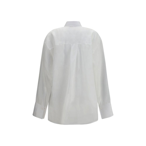 Ermanno Scervino Shirts - White Ramie Shirt