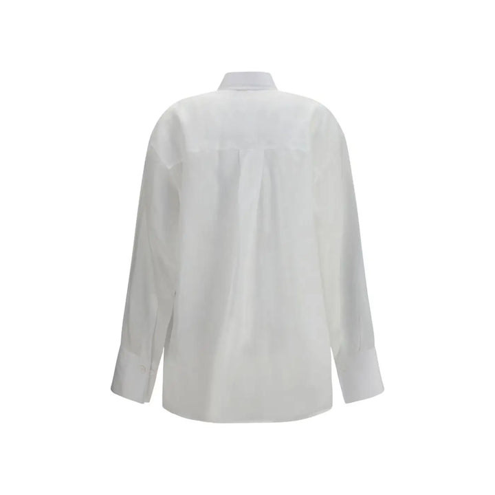 Ermanno Scervino White Ramie Shirt