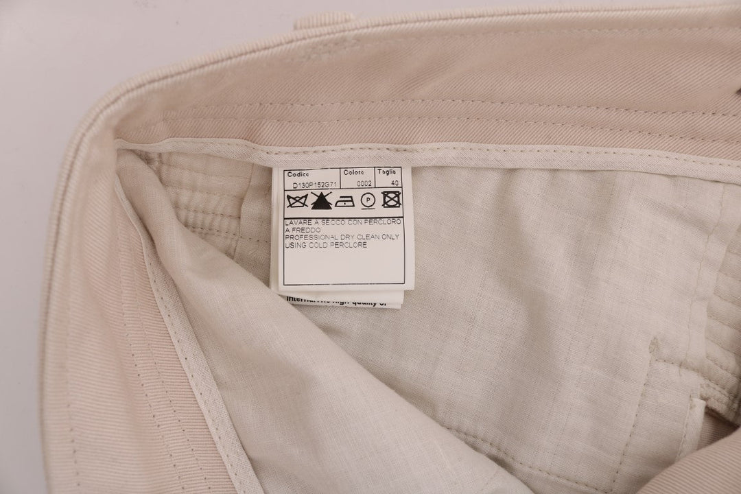 Ermanno Scervino White Slim Fit Casual Jeans