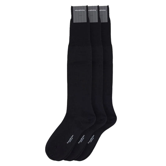 Ermenegildo Zegna Mens Clothing Premium Black Merino Wool Socks ZEGNA