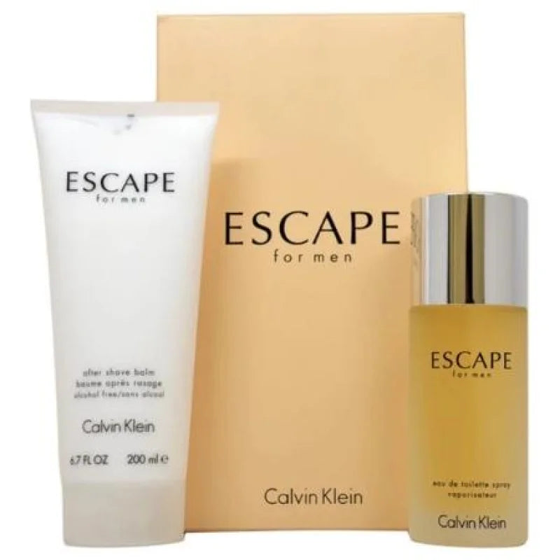 Escape Fresh Fruit Aromatic Toilette Spray Aftershave Balm Piece Gift Set Men’s Sets Calvin Klein