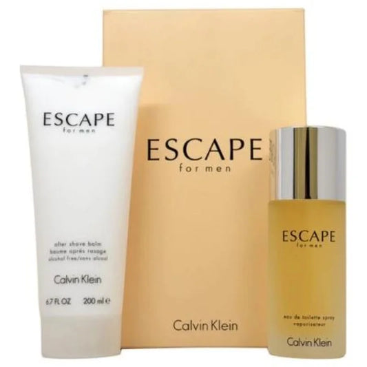 Escape Fresh Fruit Aromatic Toilette Spray Aftershave Balm Piece Gift Set Men’s Sets Calvin Klein