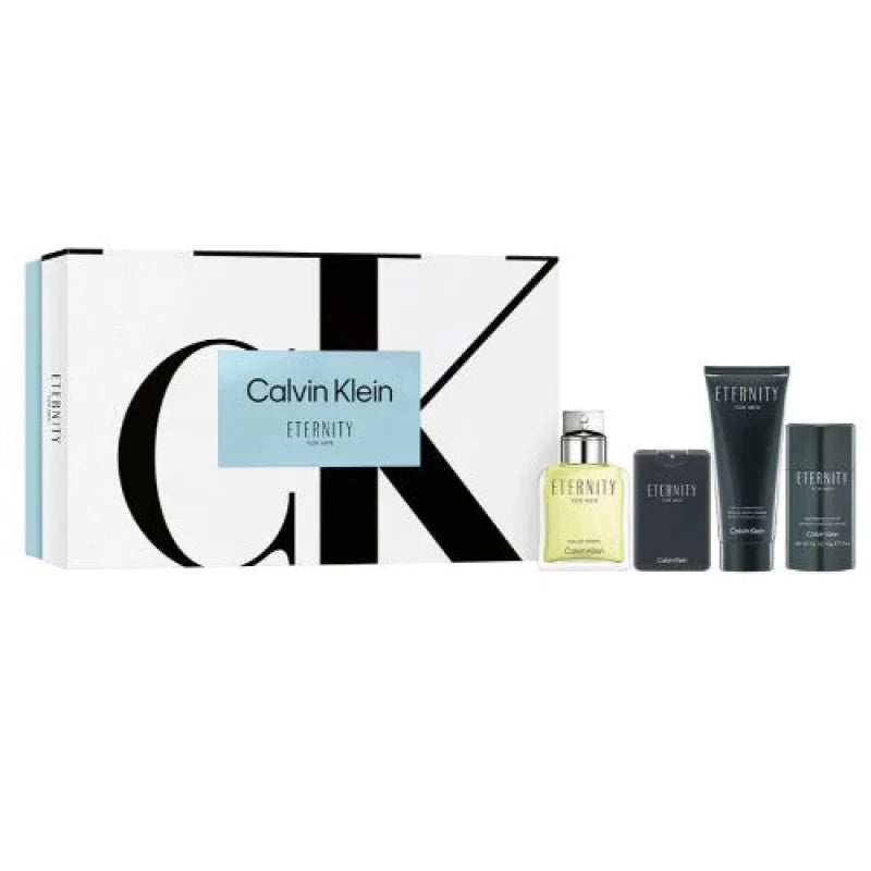 Eternity 4 Piece Gift Set with Calvin Klein Toilette Spray and Shave Balm Men’s Sets