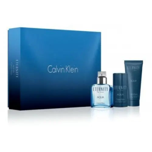 Eternity Aqua 3 Piece Gift Set for a Refreshing Aroma Experience Men’s Sets Calvin Klein