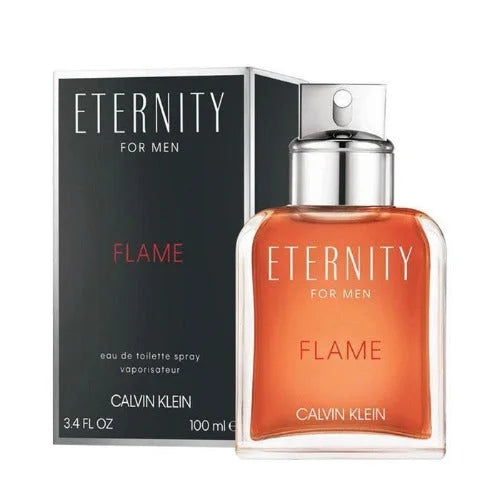 Eternity Flame Cologne for Men Warm Amber and Leather Perfume Men’s Calvin Klein