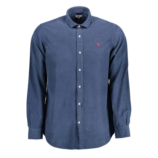 Experience Timeless Sophistication with Blue Cotton Men Shirt U.S. POLO ASSN.