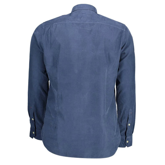 Experience Timeless Sophistication with Blue Cotton Men Shirt U.S. POLO ASSN.