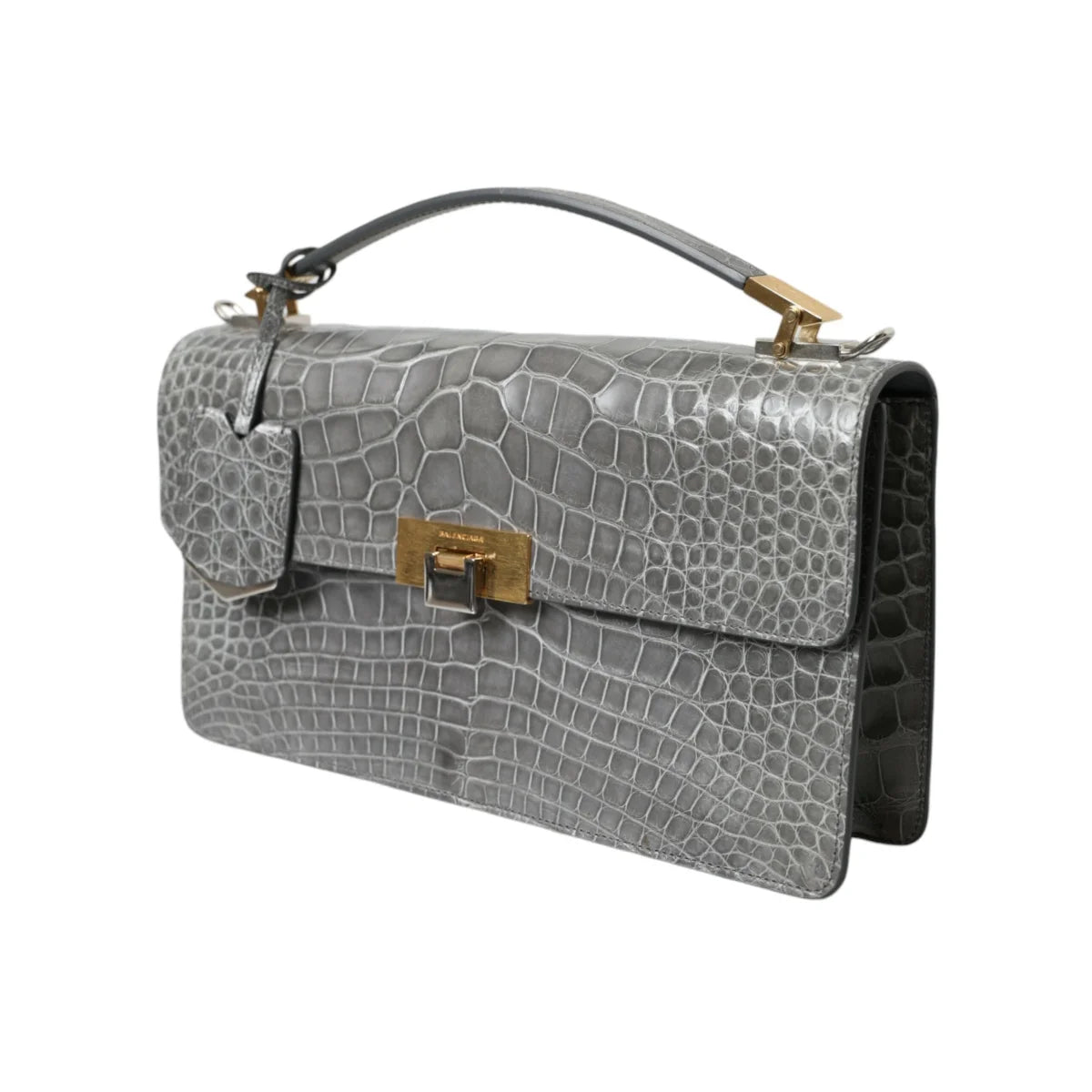 Exquisite Balenciaga Alligator Leather Medium Shoulder Bag