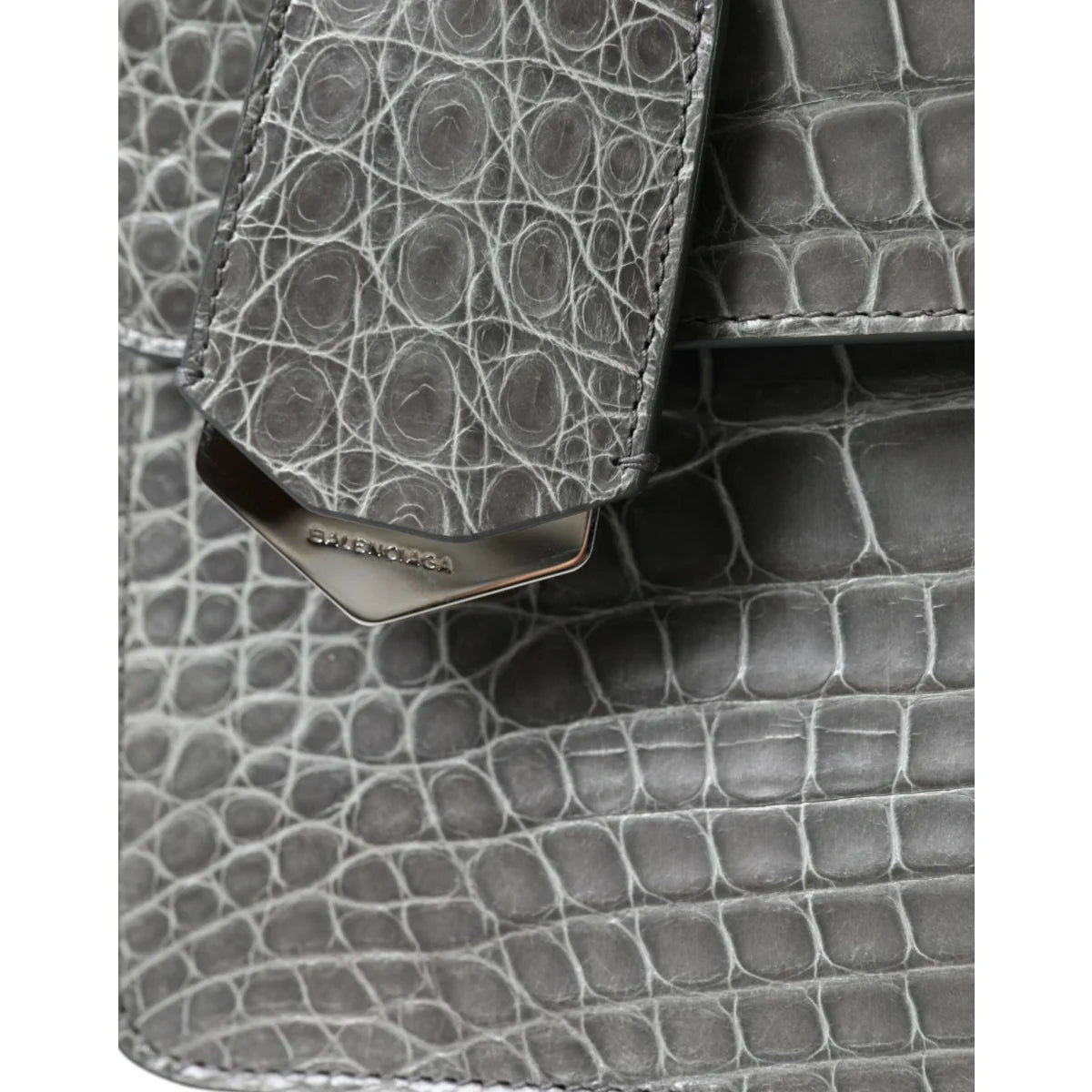 Exquisite Balenciaga Alligator Leather Medium Shoulder Bag