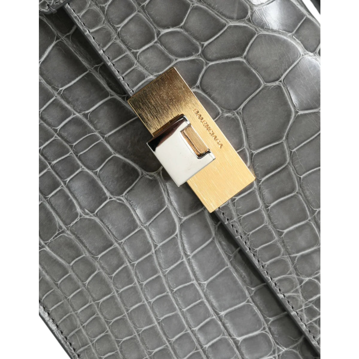 Exquisite Balenciaga Alligator Leather Medium Shoulder Bag