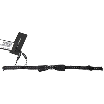 Exquisite Dolce Gabbana Bow Tie Silk Adjustable Neck Strap &
