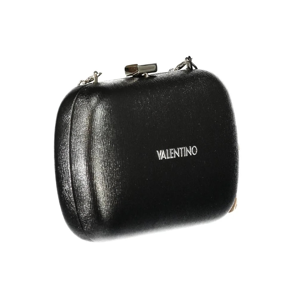 Exquisite Valentino Bags Handbag in Lustrous Black Polyethylene Elegance Mario