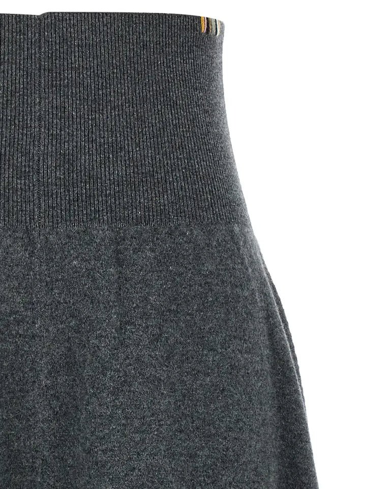 Extreme Cashmere Gray Midi Skirt