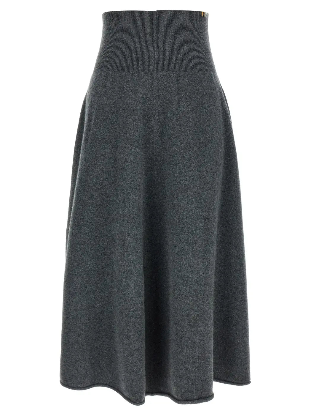 Extreme Cashmere Gray Midi Skirt