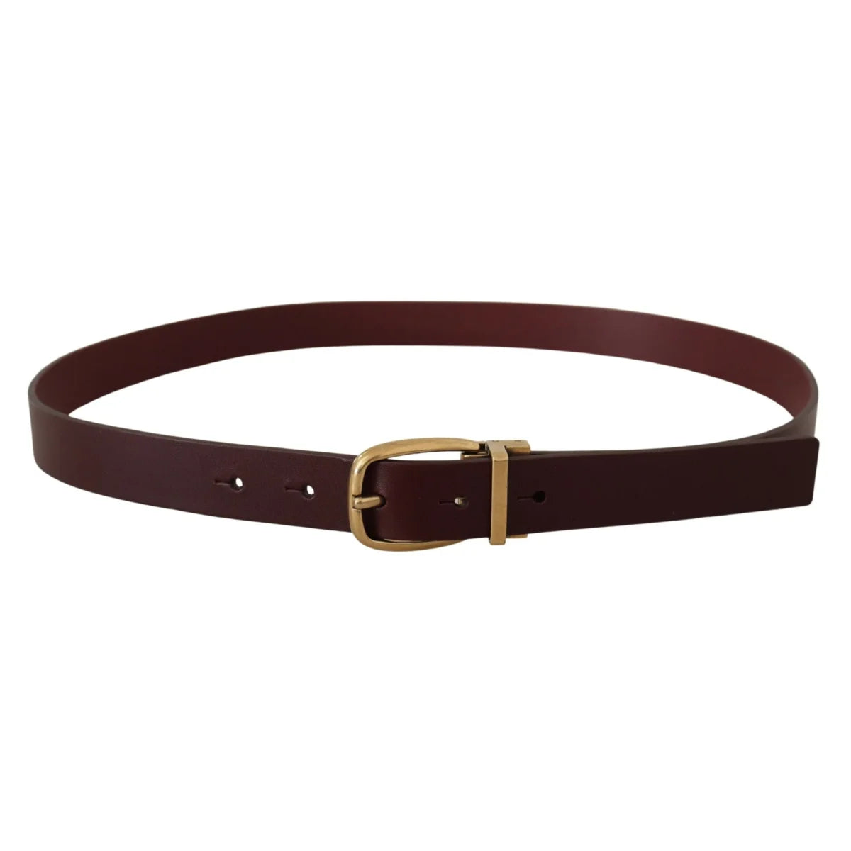 Eye Catching Dolce Gabbana Leather Belt with Gold Metal Buckle Accessory &