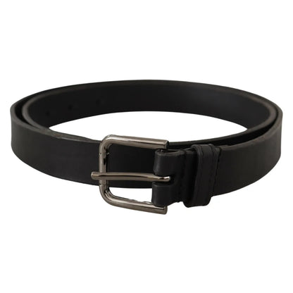 Eye Catching Dolce Gabbana Leather Belt With Sleek Metal Buckle &