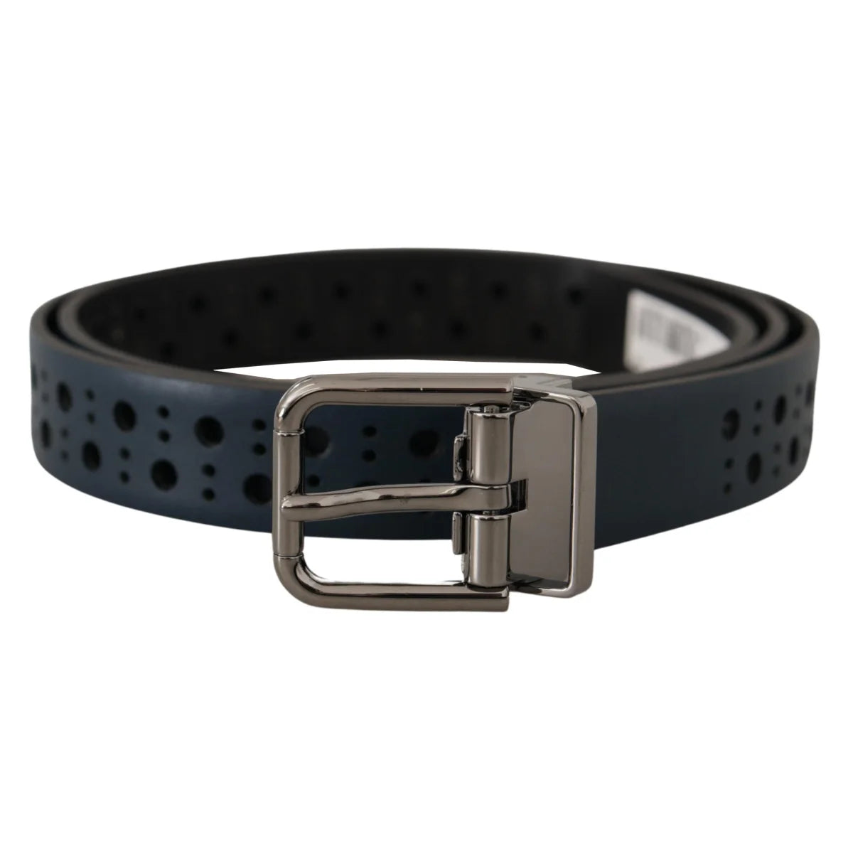 Eye Catching Dolce Gabbana Navy Blue Leather Belt &