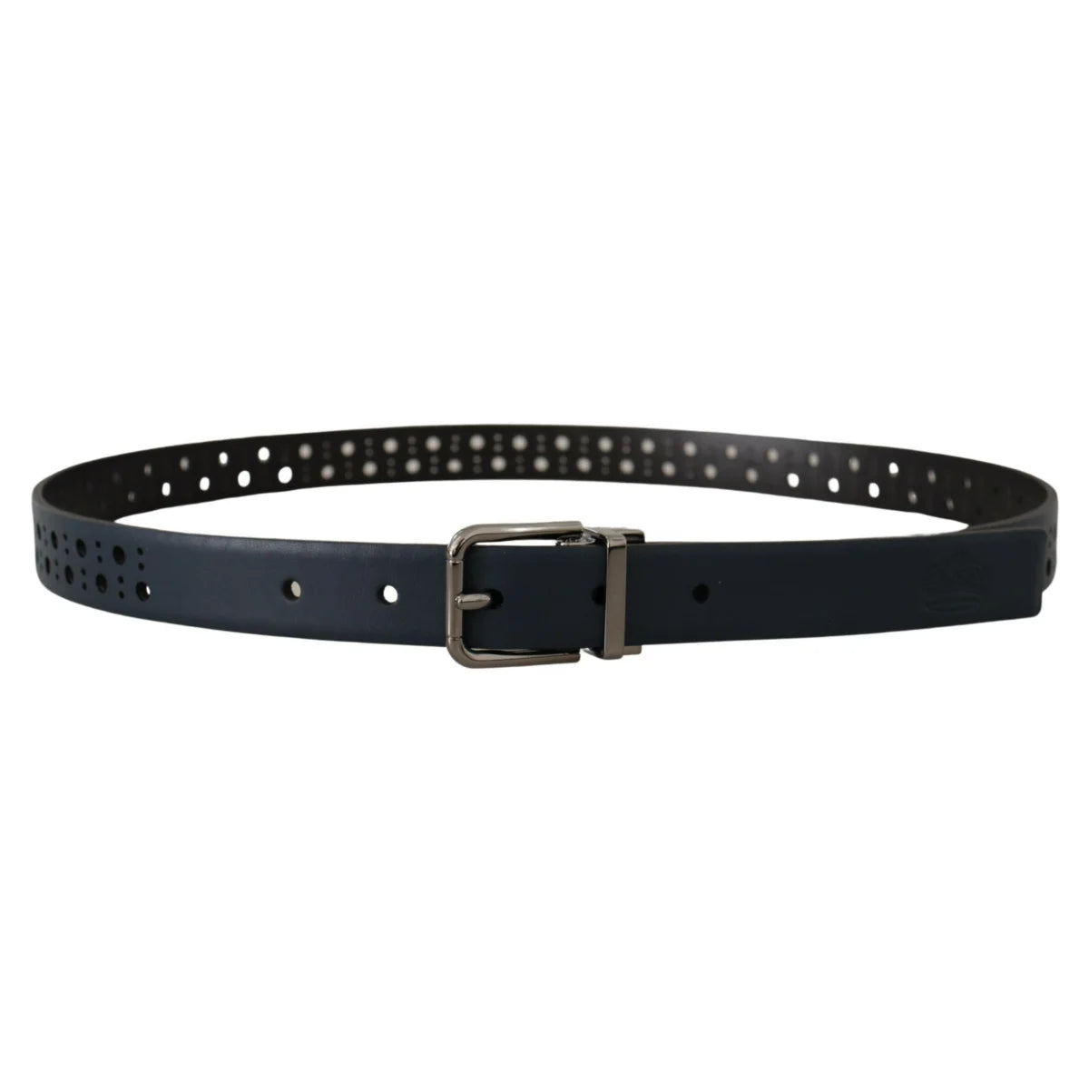 Eye Catching Dolce Gabbana Navy Blue Leather Belt &