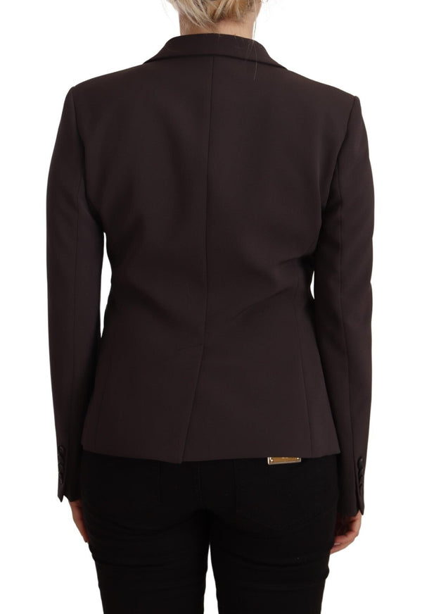 F.IT Coats & Jackets - Brown Long Sleeve Single Breasted Women Jacket Blazer