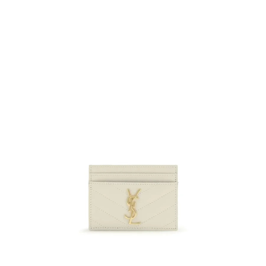 Saint Laurent Beige Calf Leather Bos Taurus Wallet