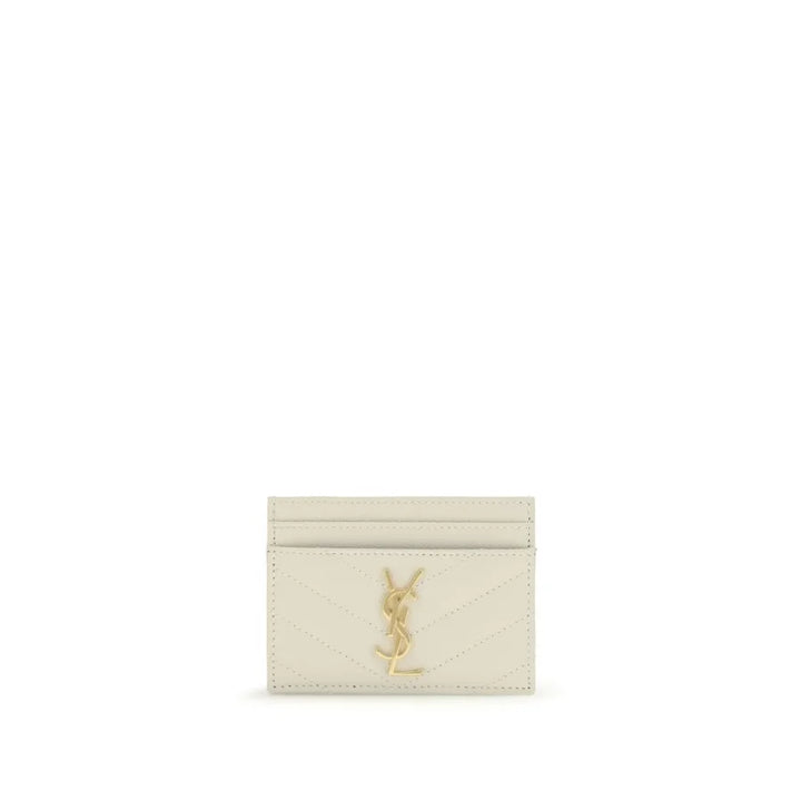 Saint Laurent Beige Calf Leather Bos Taurus Wallet