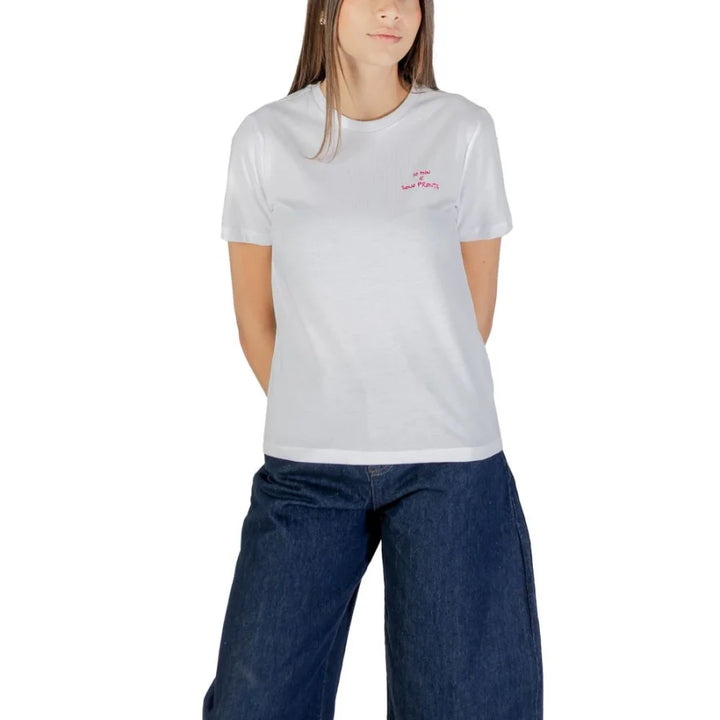 Only Pink Cotton T-Shirt