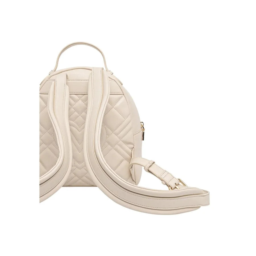Love Moschino Beige Polyethylene Backpack