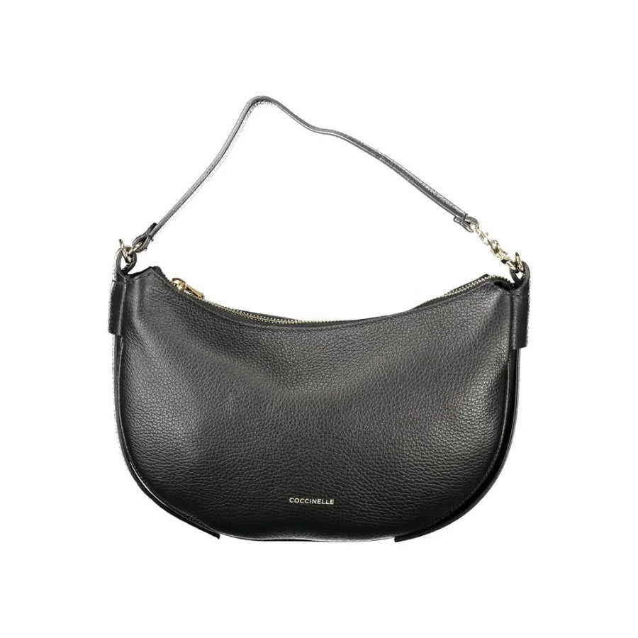 Coccinelle Black Leather Women Shoulder Bag