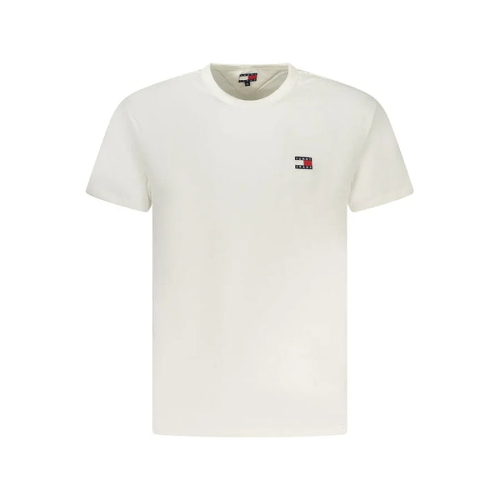Tommy Hilfiger White Cotton Men T-Shirt